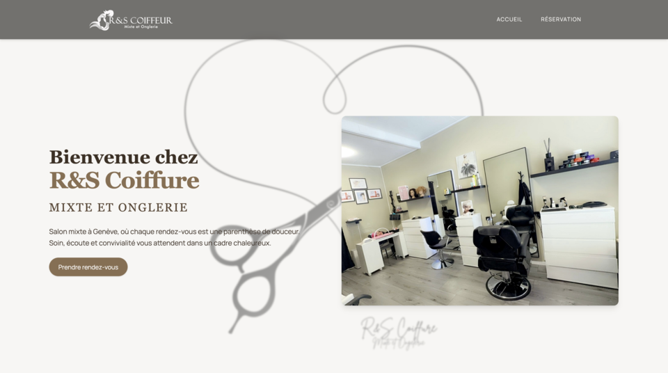 Aperçu du projet R&S Coiffure