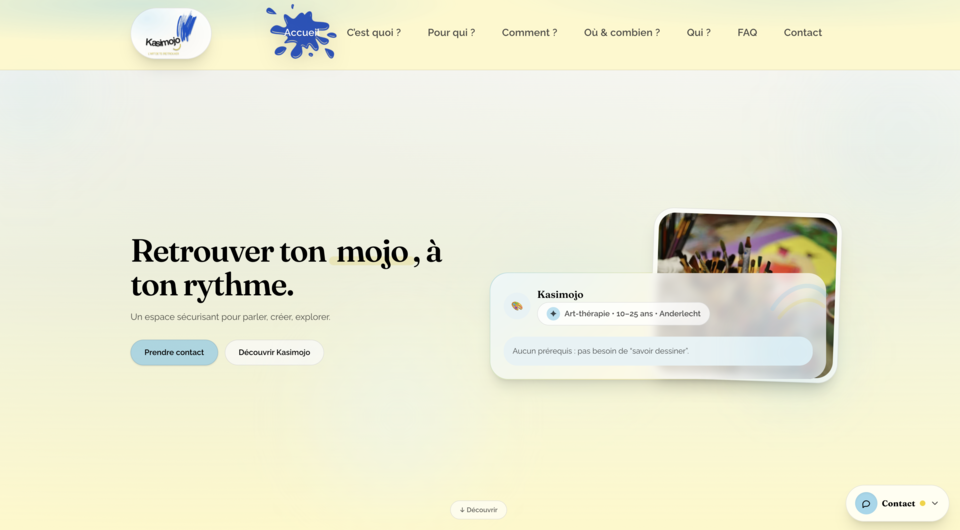 Aperçu du projet Kasimojo